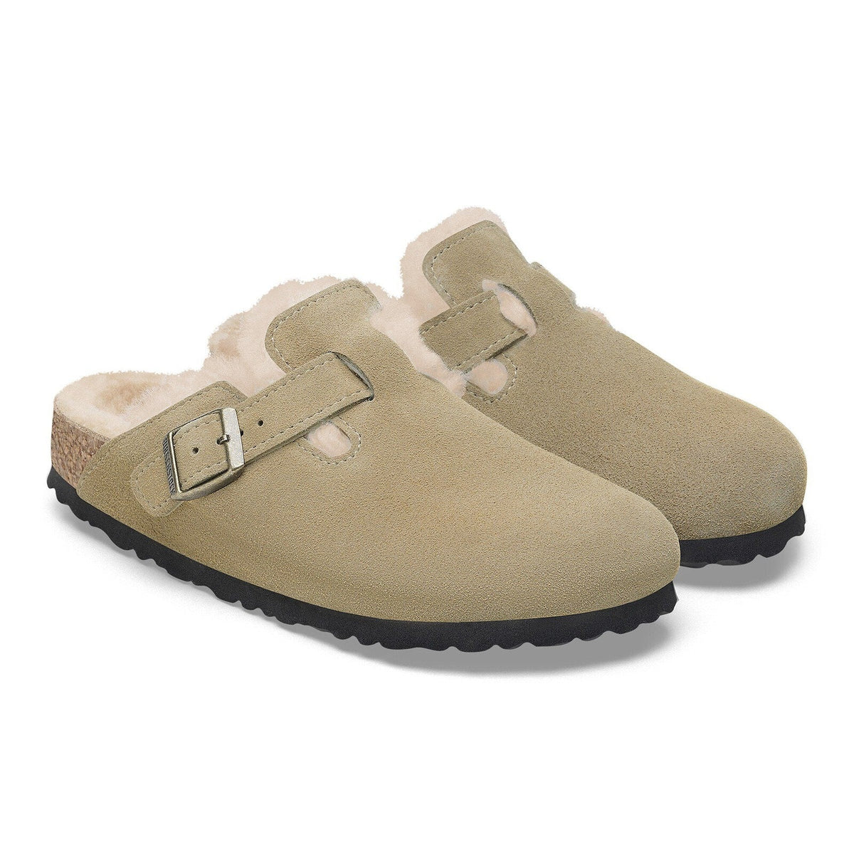 Birkenstock Boston Clog Shearling - Taupe