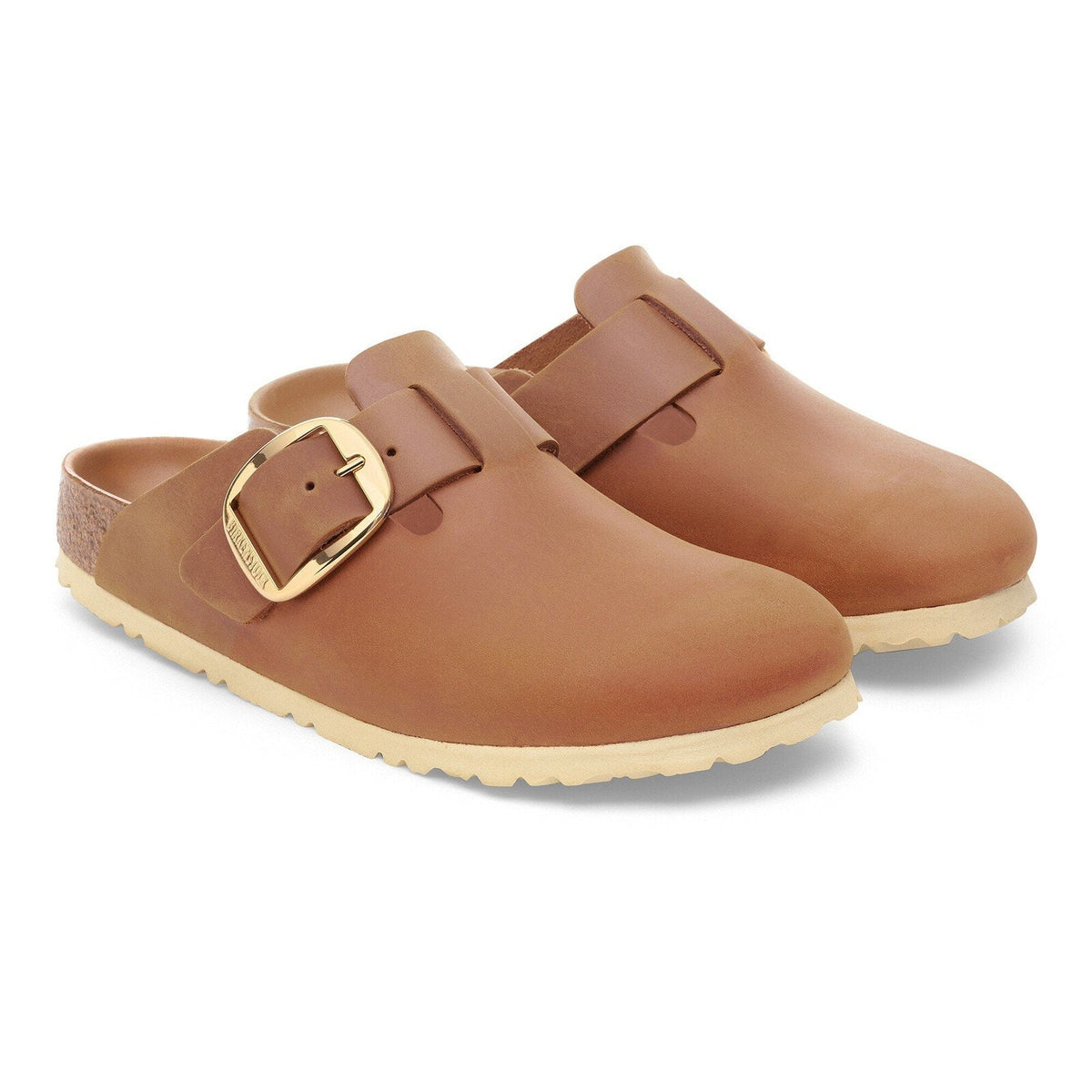 Birkenstock Boston Big Buckle - Cognac