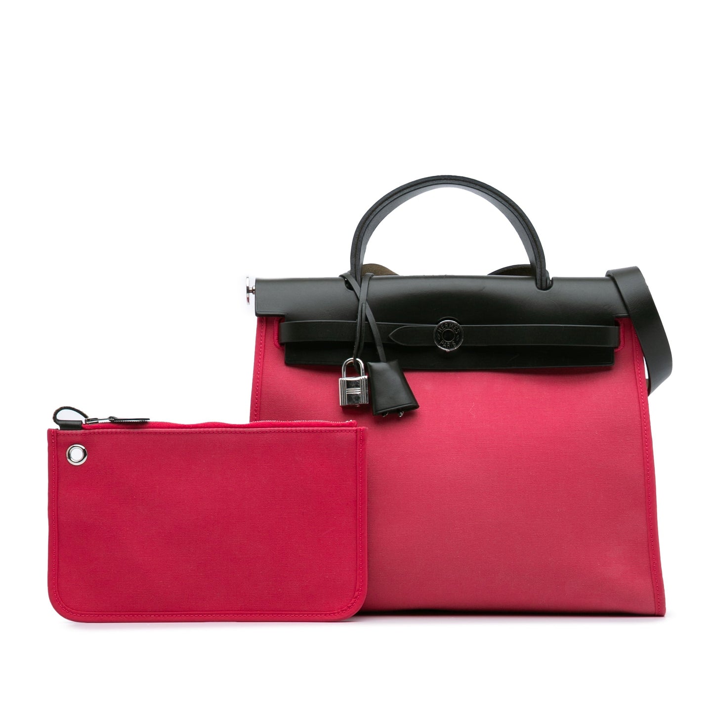 Hermès Toile Herbag Zip 31 Pink