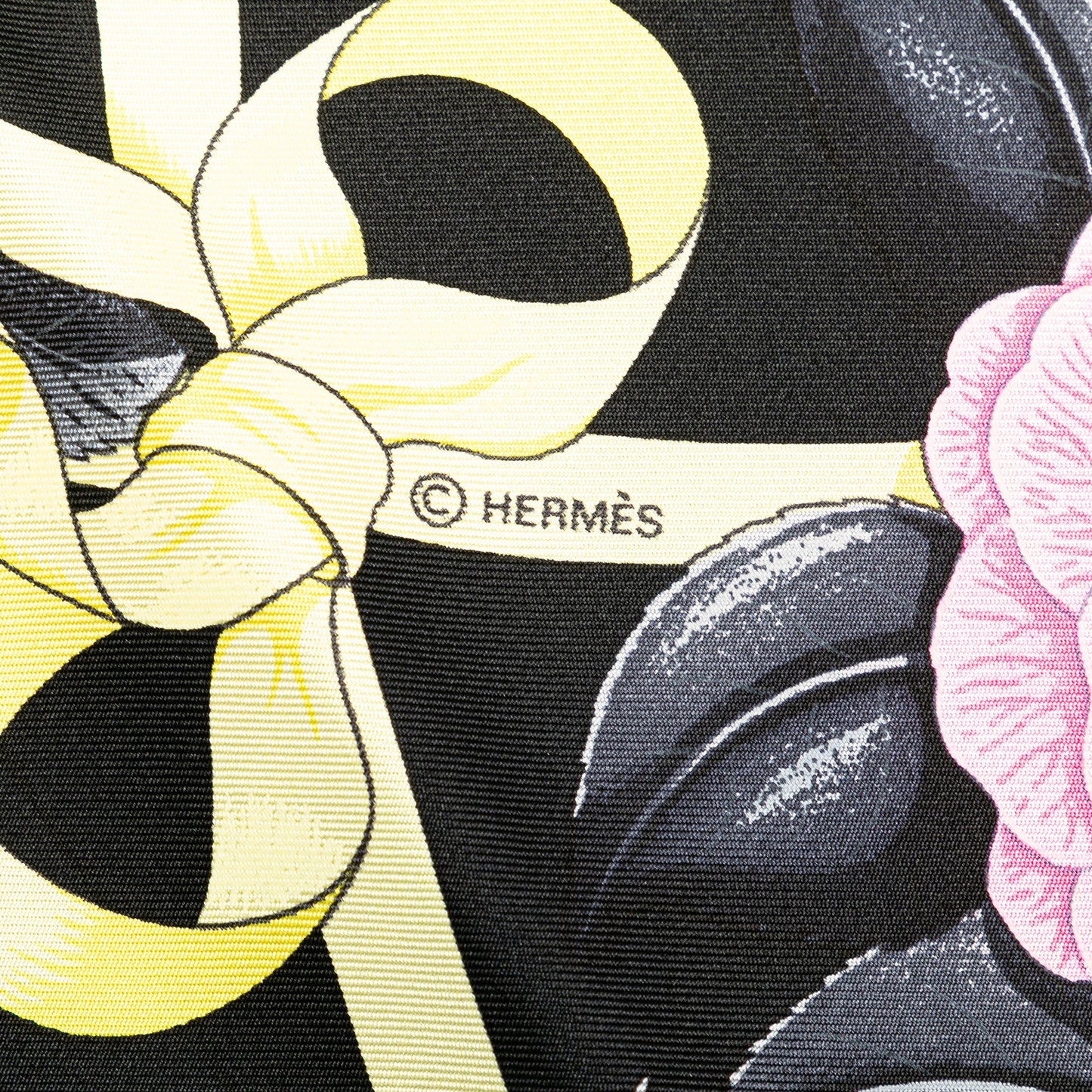Sattars Fleurs de L'Opera Silk Scarf Black