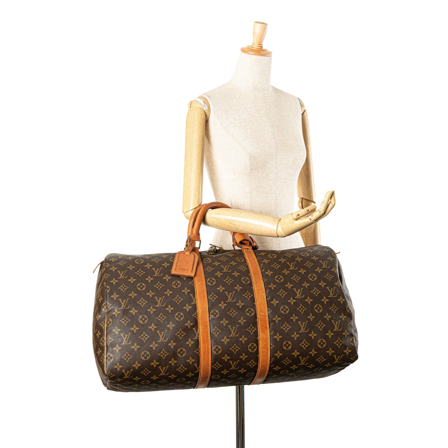 Louis Vuitton Monogram Keepall 55 Brown