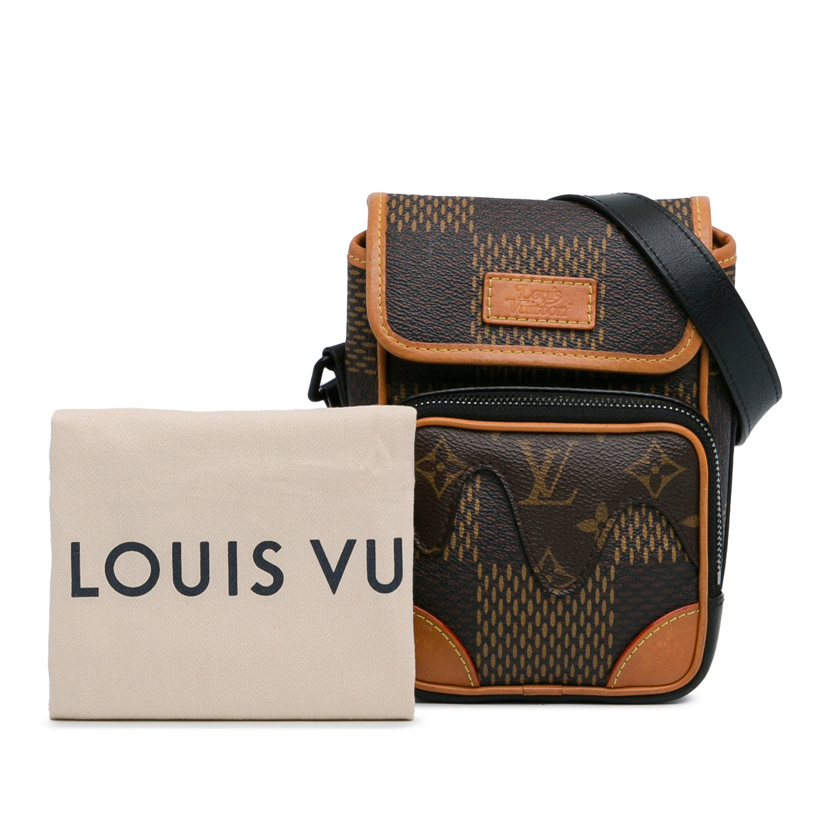 Louis Vuitton Nigo Giant Damier Ebene Monogram Nano Amazone Brown
