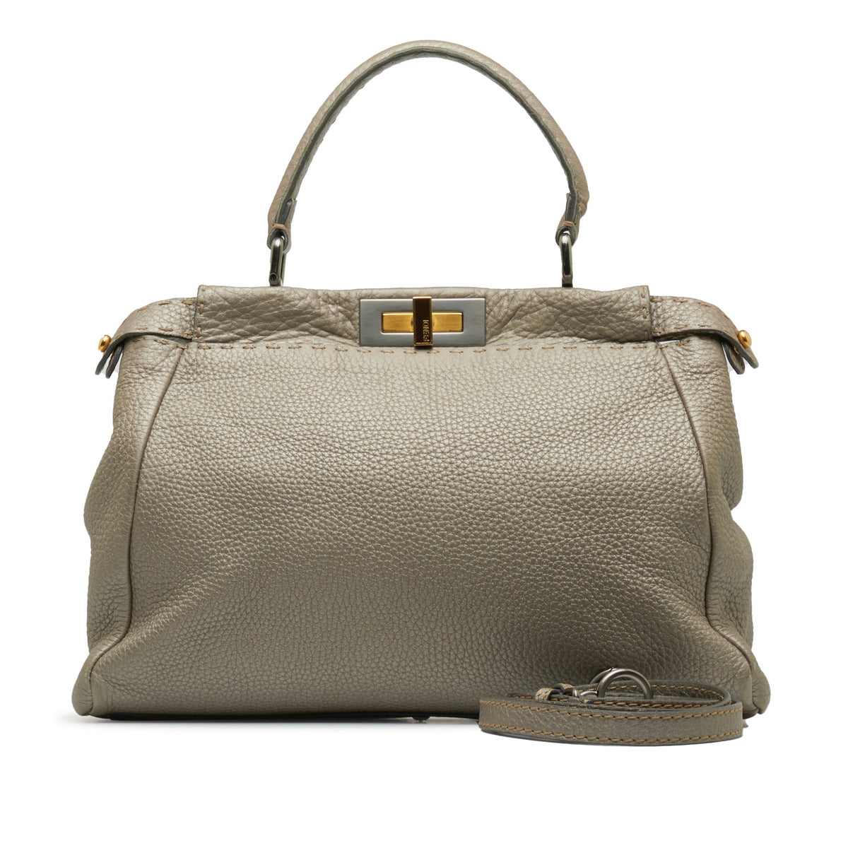 Fendi Medium Selleria Peekaboo Silver