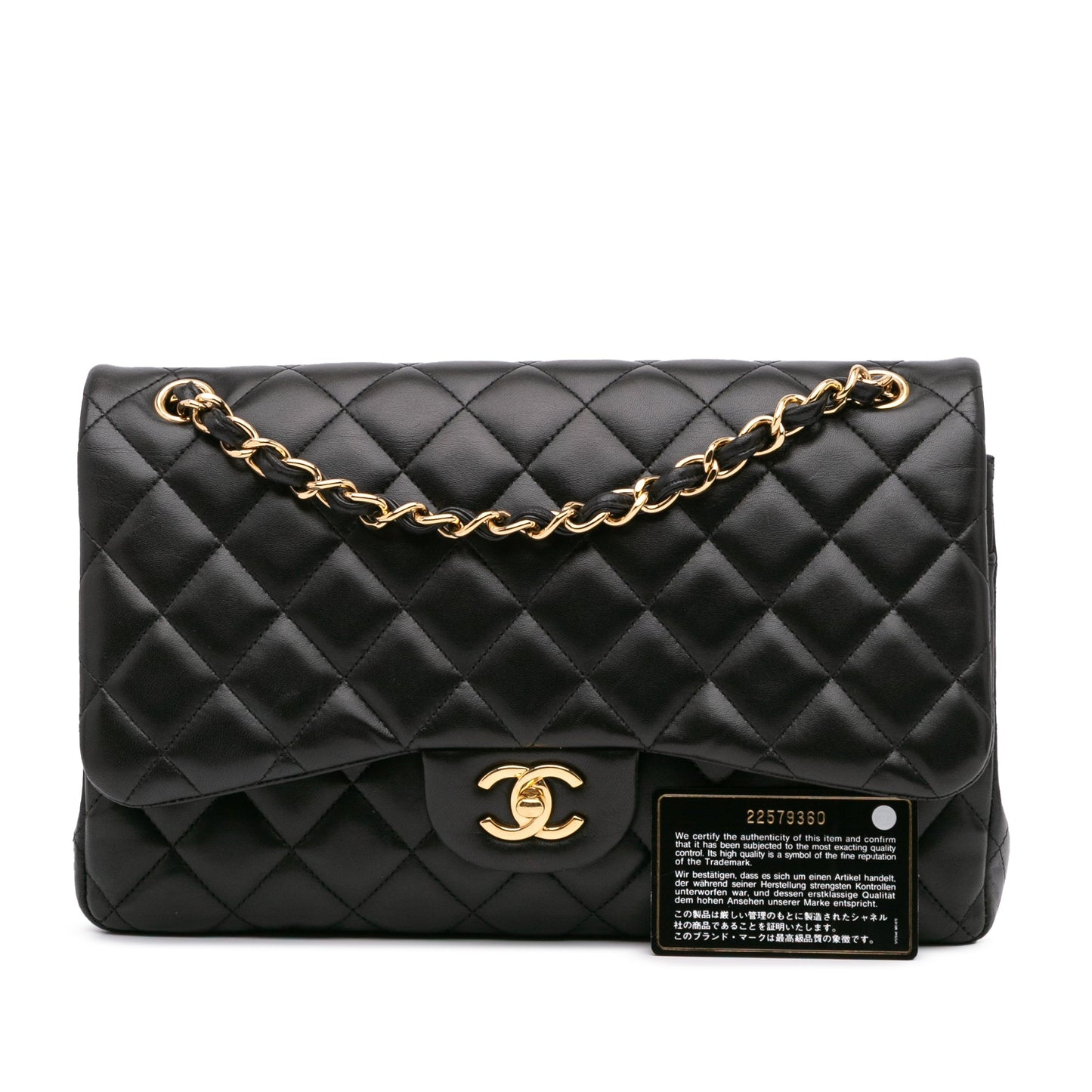Chanel Jumbo Classic Lambskin Double Flap Black