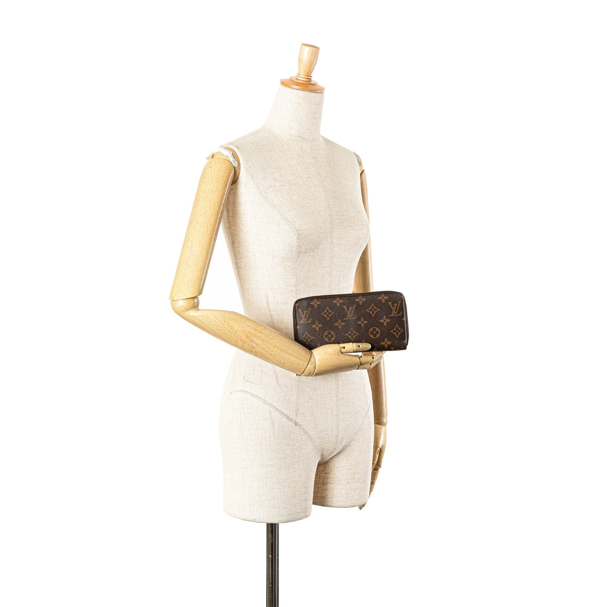 Louis Vuitton Monogram Zippy Long Wallet Brown