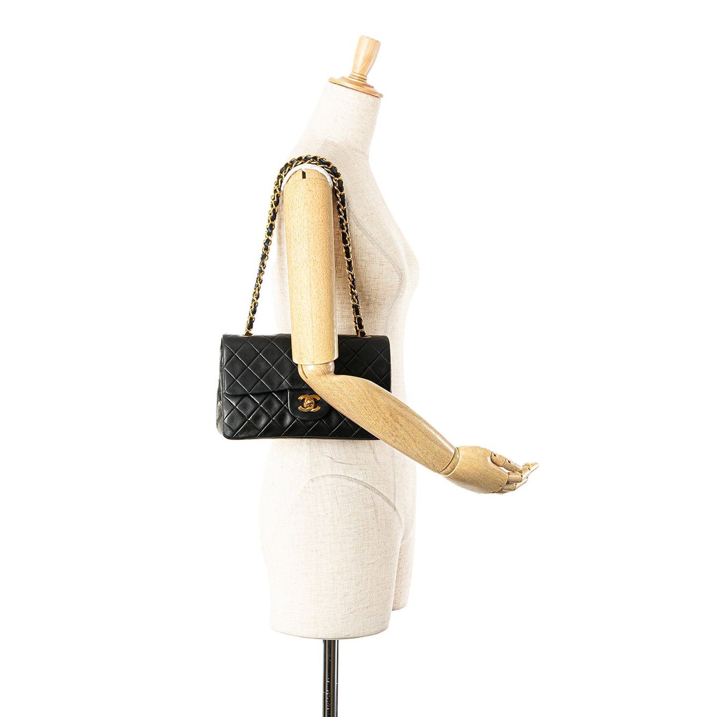 Chanel Small Classic Lambskin Double Flap Black