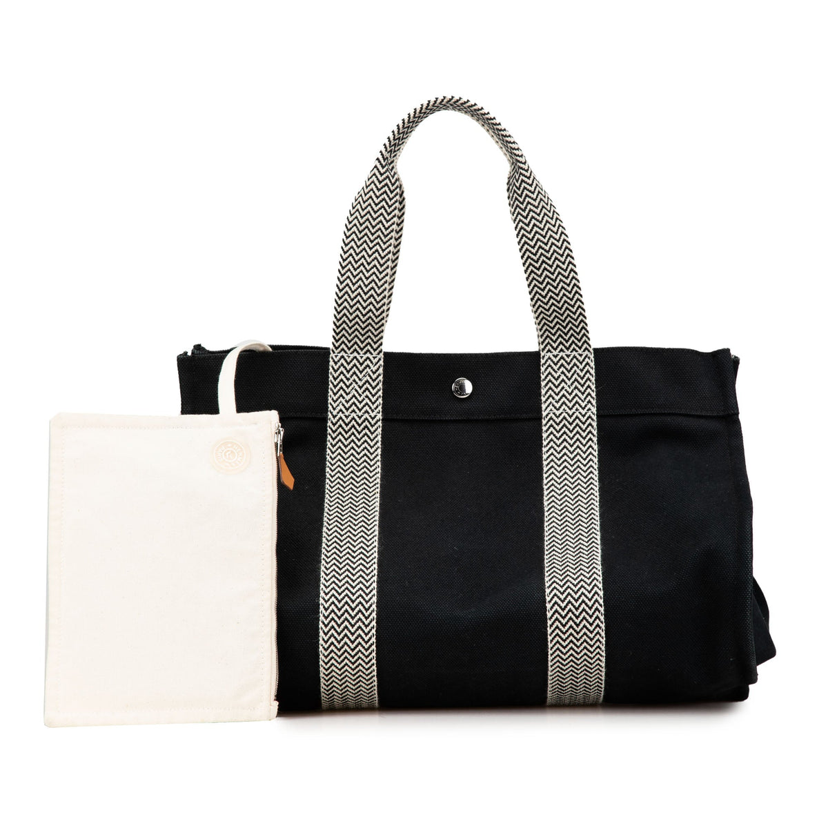 Hermès Toile Cannes MM Black