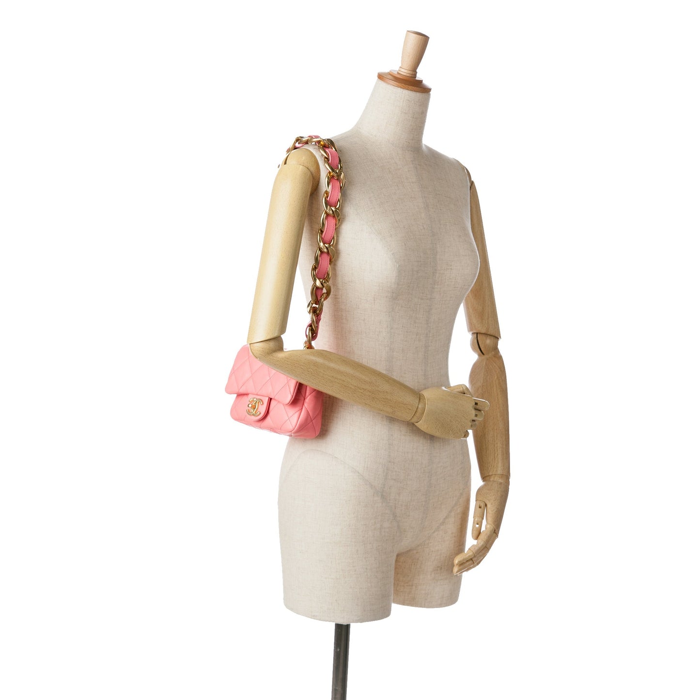 Chanel Mini Quilted Lambskin Funky Town Flap Pink