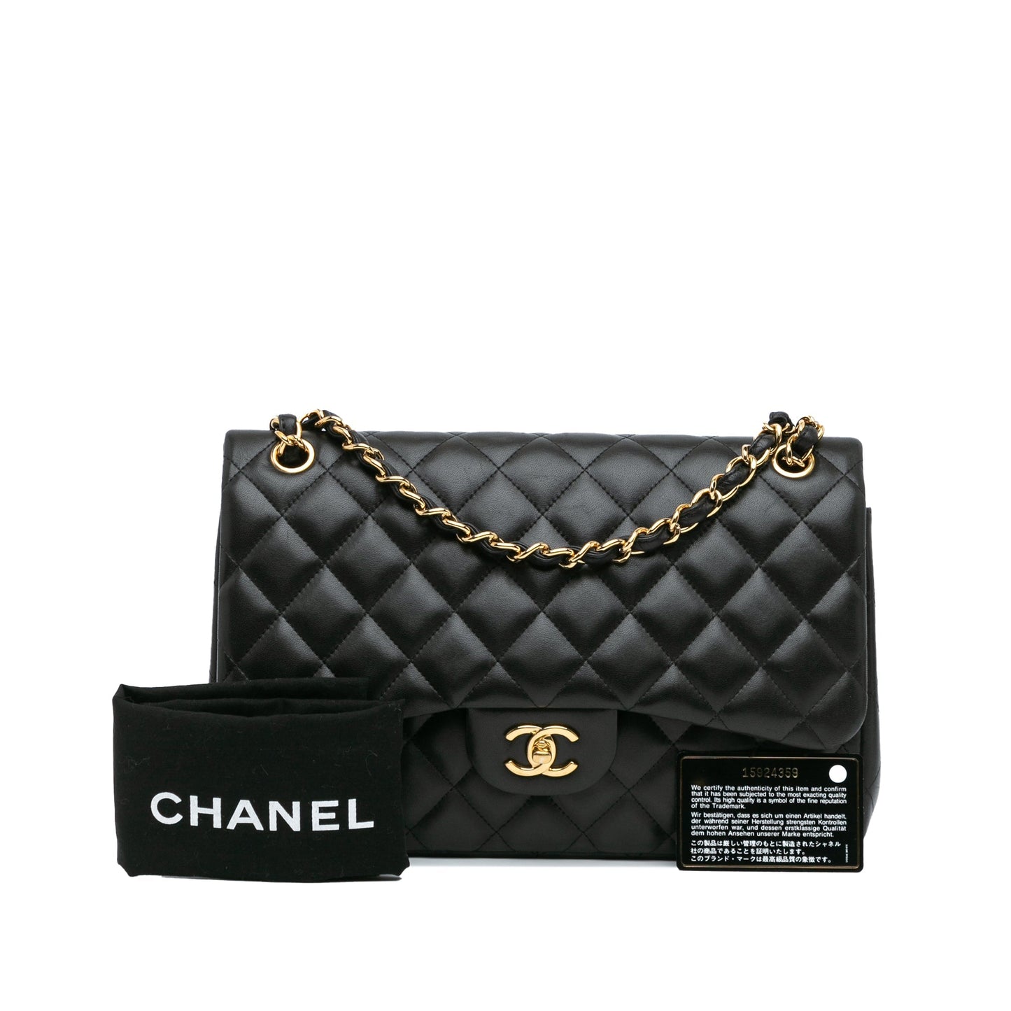 Chanel Jumbo Classic Lambskin Double Flap Black
