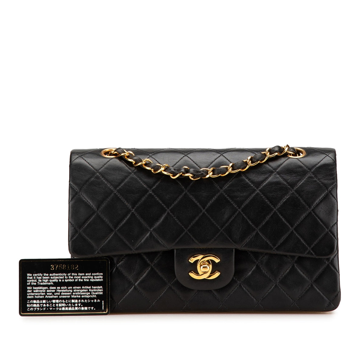 Chanel Medium Classic Lambskin Double Flap Black