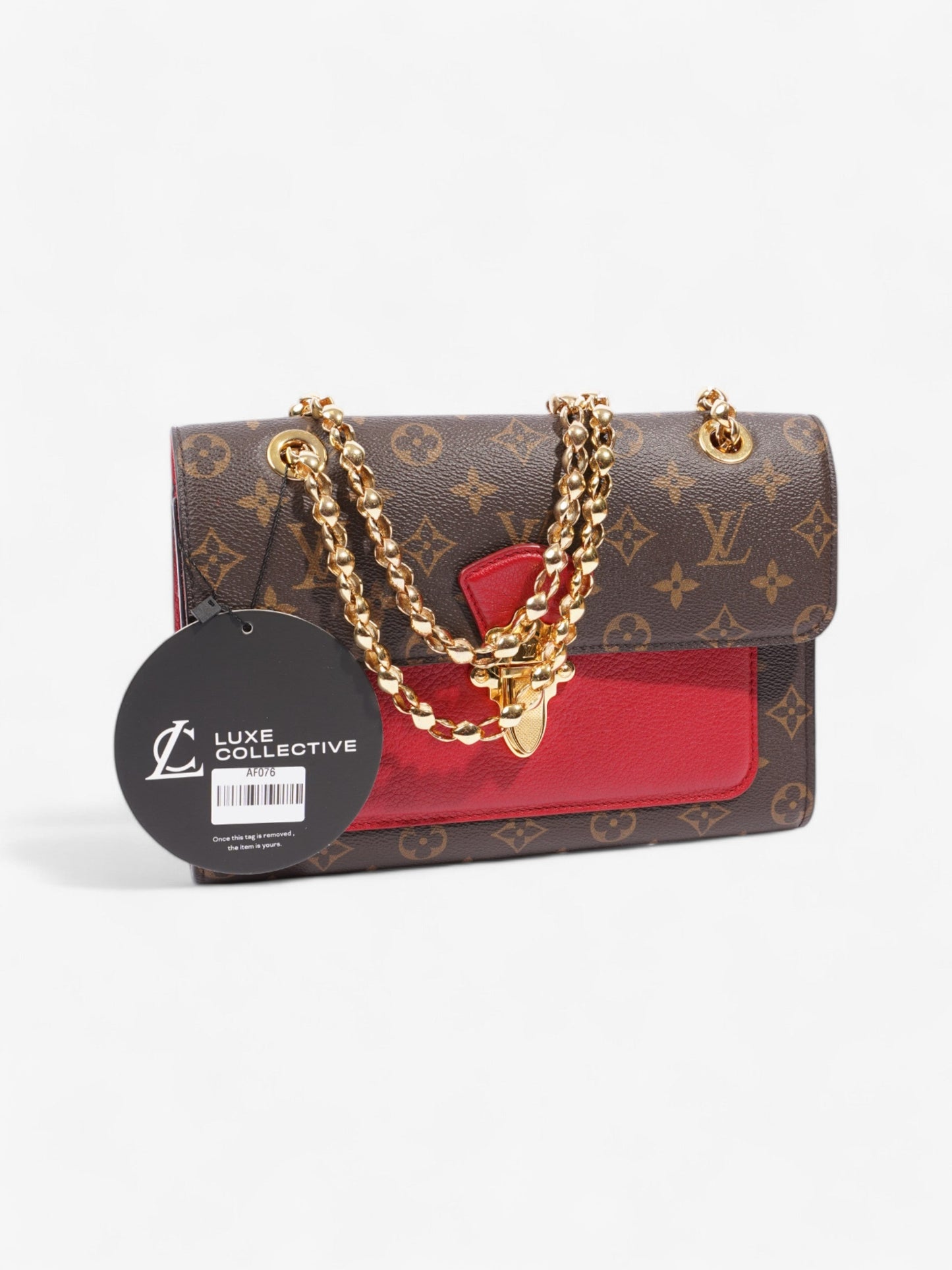 Louis Vuitton Victoire Monogram / Red Coated Canvas