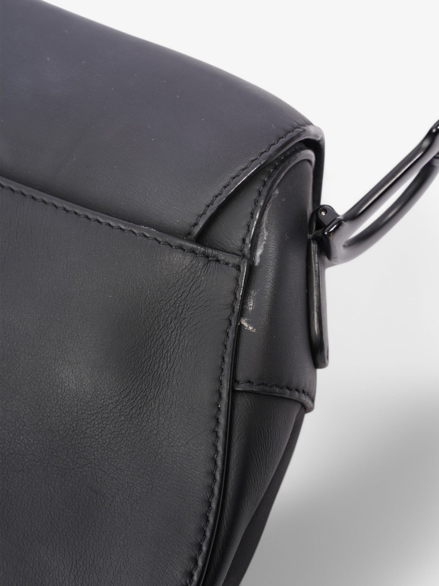 Christian Dior Saddle Bag Black Leather