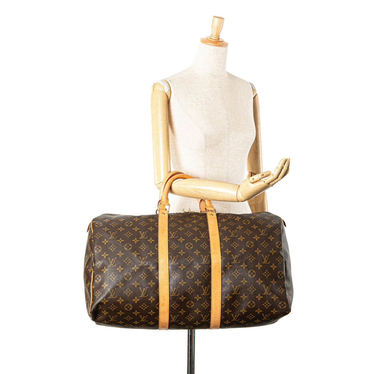 Louis Vuitton Monogram Keepall 50 Brown