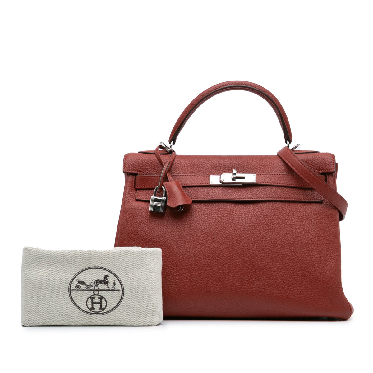 Hermès Clemence Kelly II Retourne 32 Red
