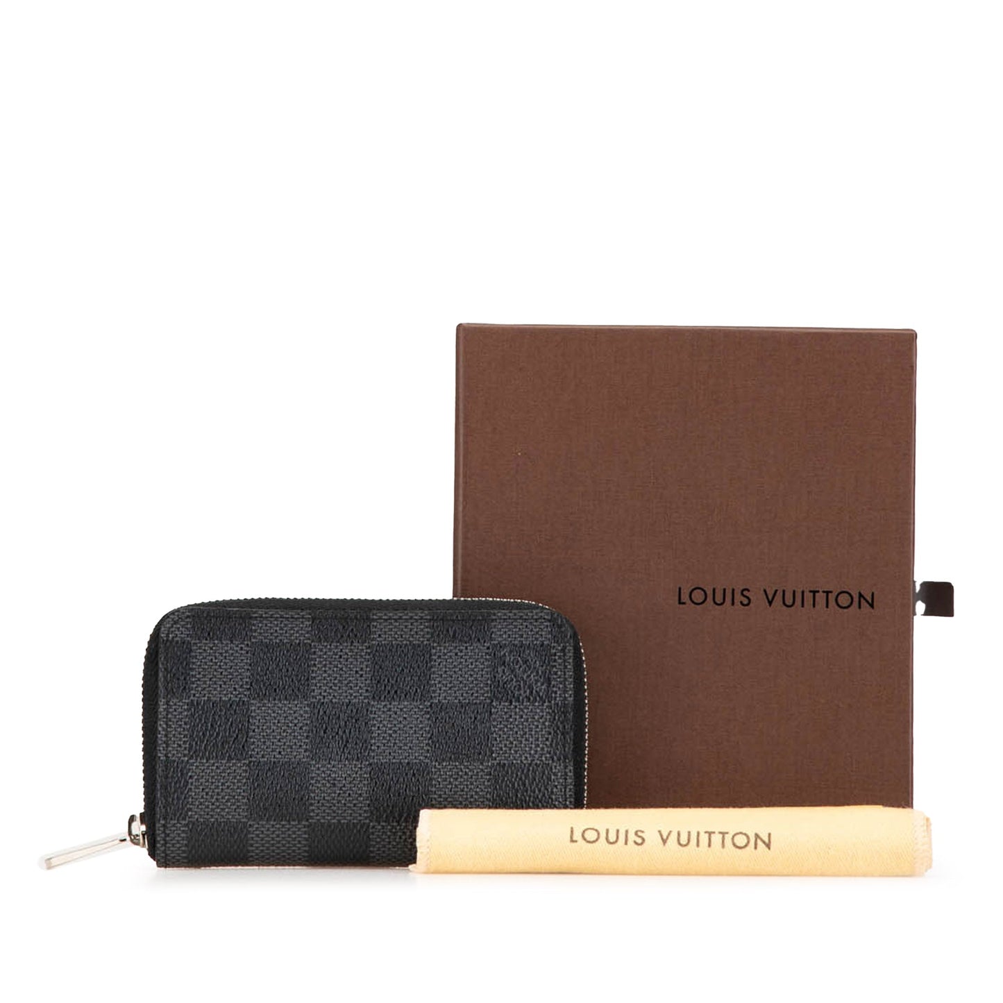 Louis Vuitton Damier Graphite Zippy Coin Pouch Black
