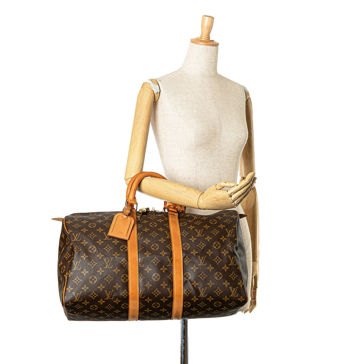 Louis Vuitton Monogram Keepall 45 Brown