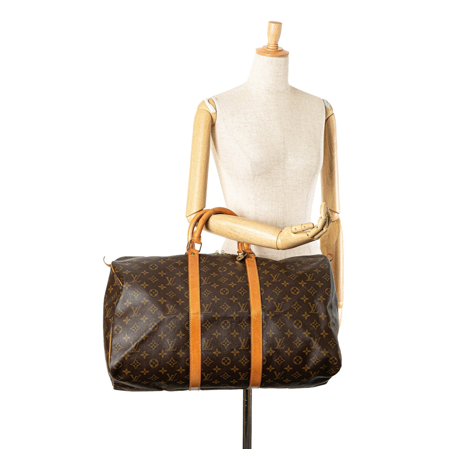 Louis Vuitton Monogram Keepall 50 Brown