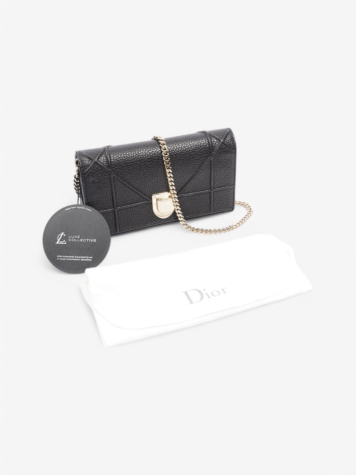 Christian Dior Diorama Black Leather Mini