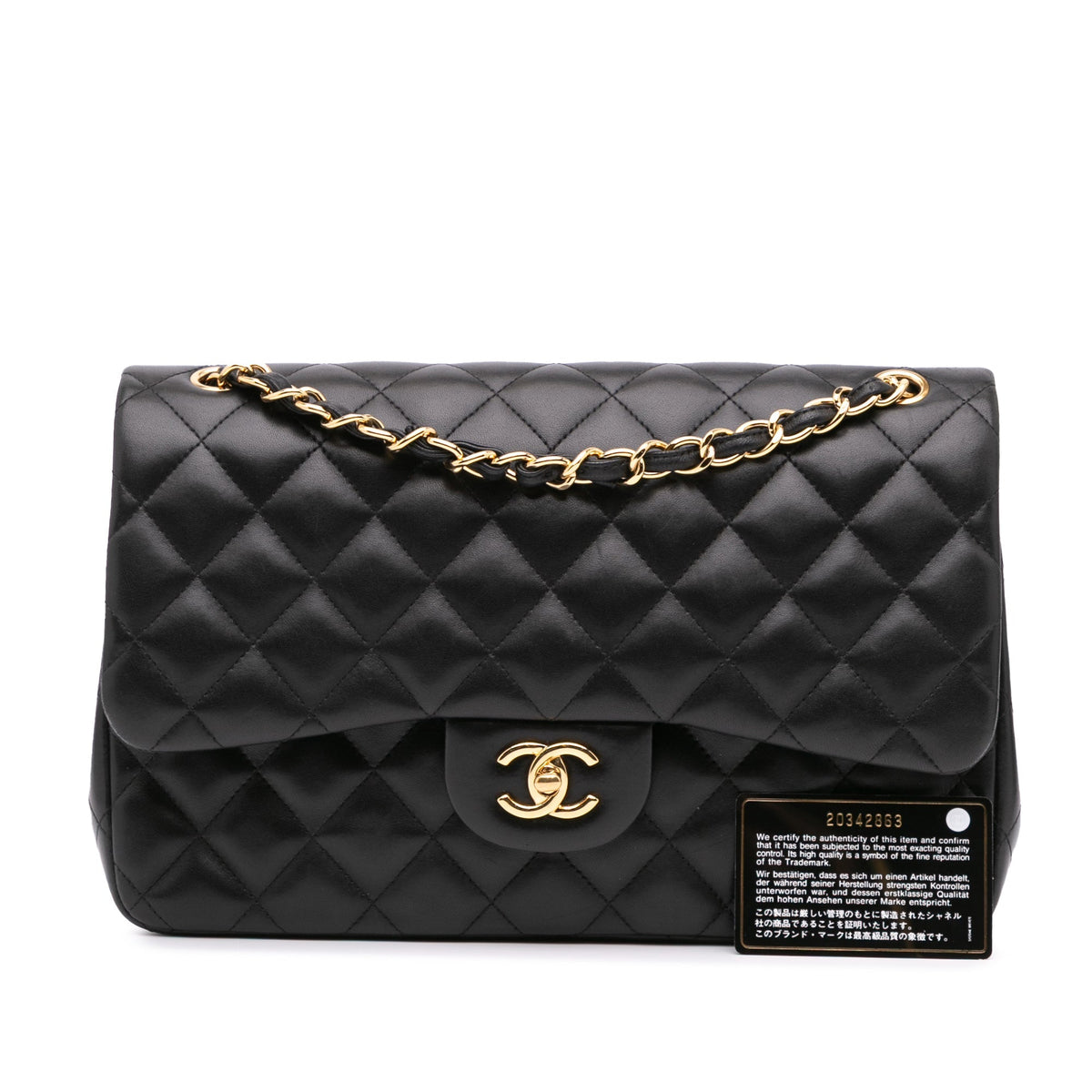 Chanel Jumbo Classic Lambskin Double Flap Black