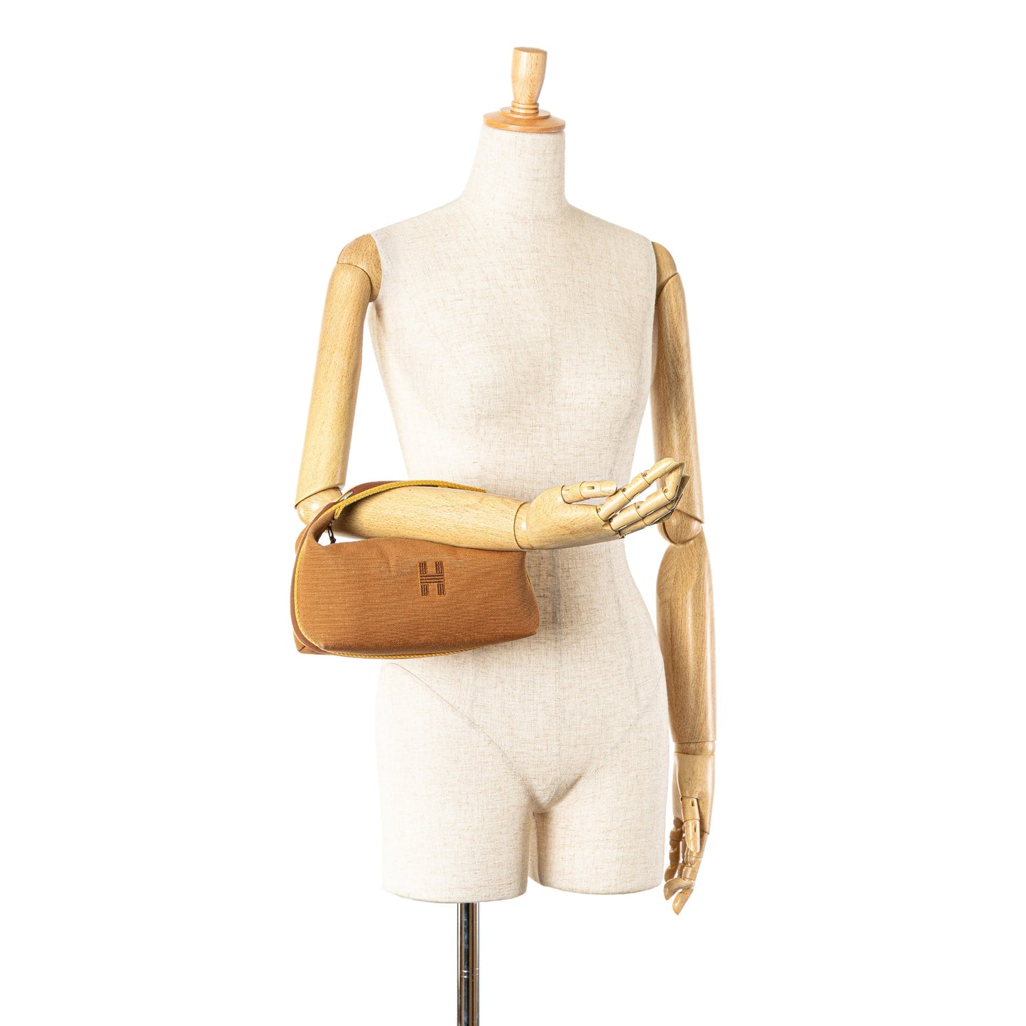 Hermès Small Toile Bride A Brac Brown