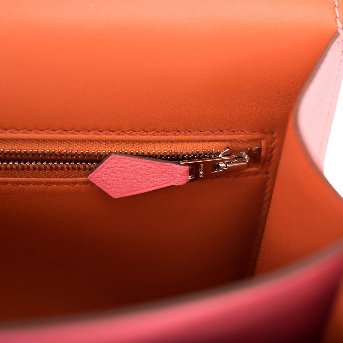 Hermes Rose D’Ete Verso Evercolor Constance 24cm Palladium Hardware