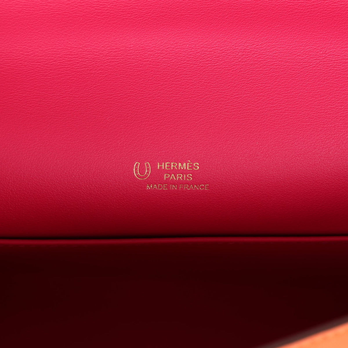Hermes Kelly Pochette Orange Verso Swift Gold Hardware