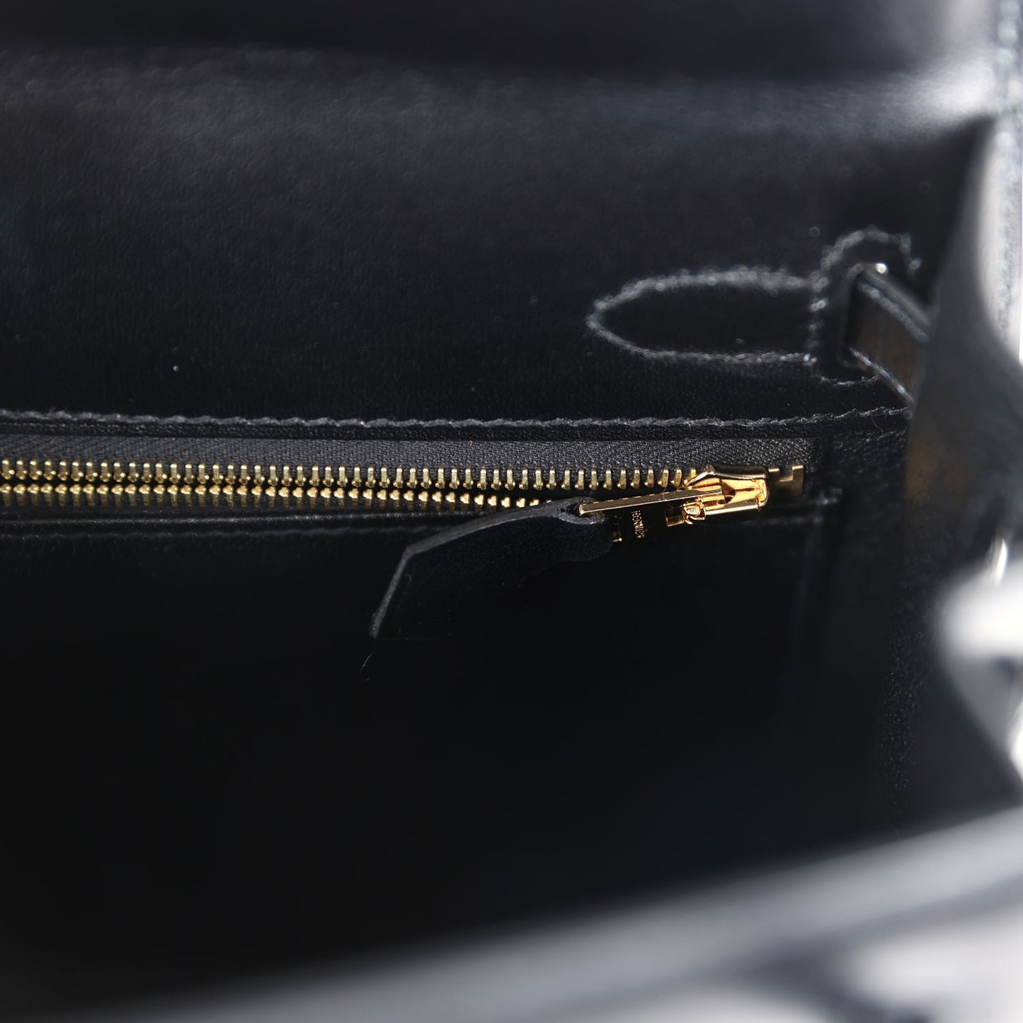 Hermes Kelly Sellier 25 Black Box Gold Hardware