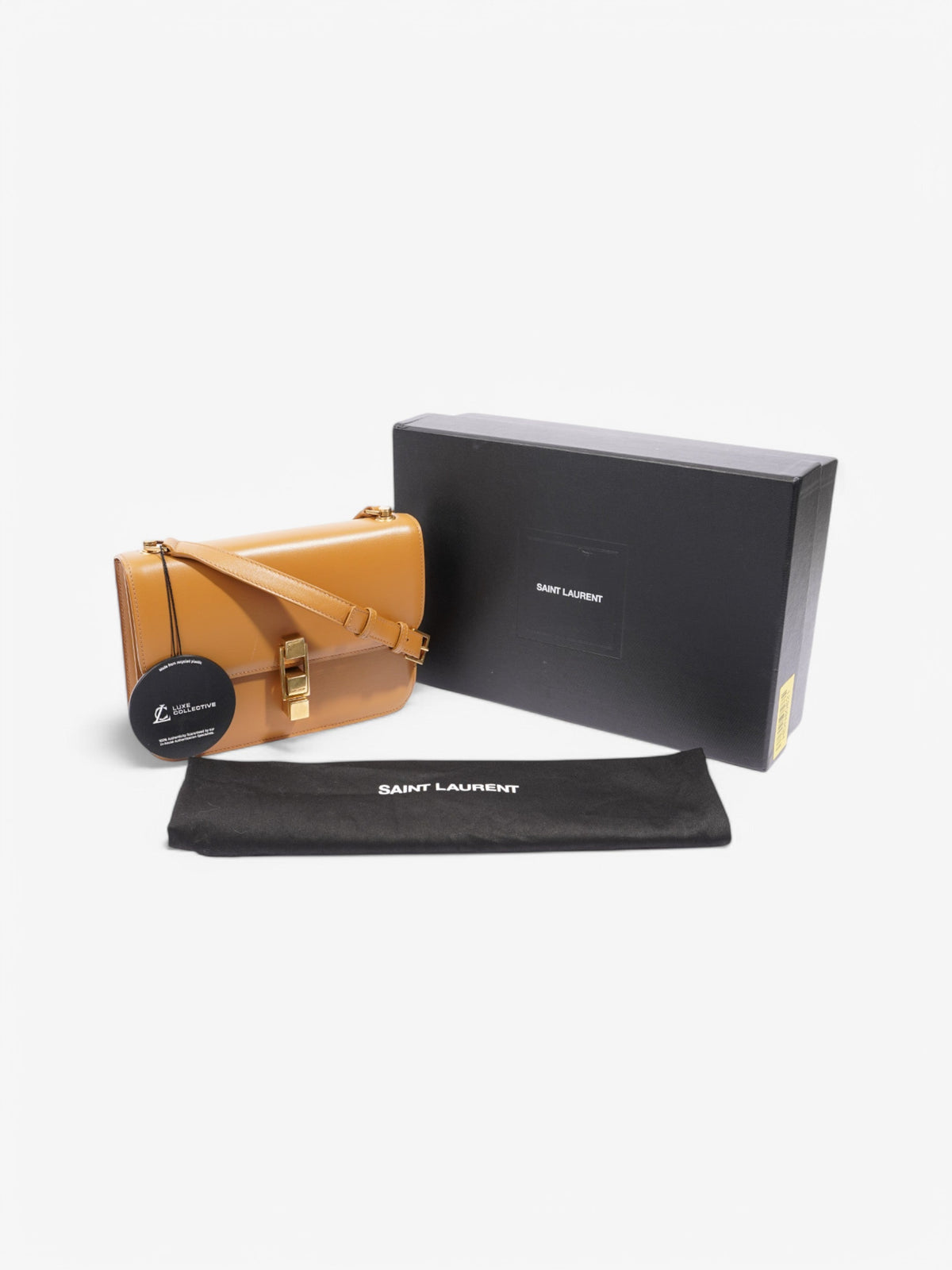 Saint Laurent Le Carré Caramel Leather Medium