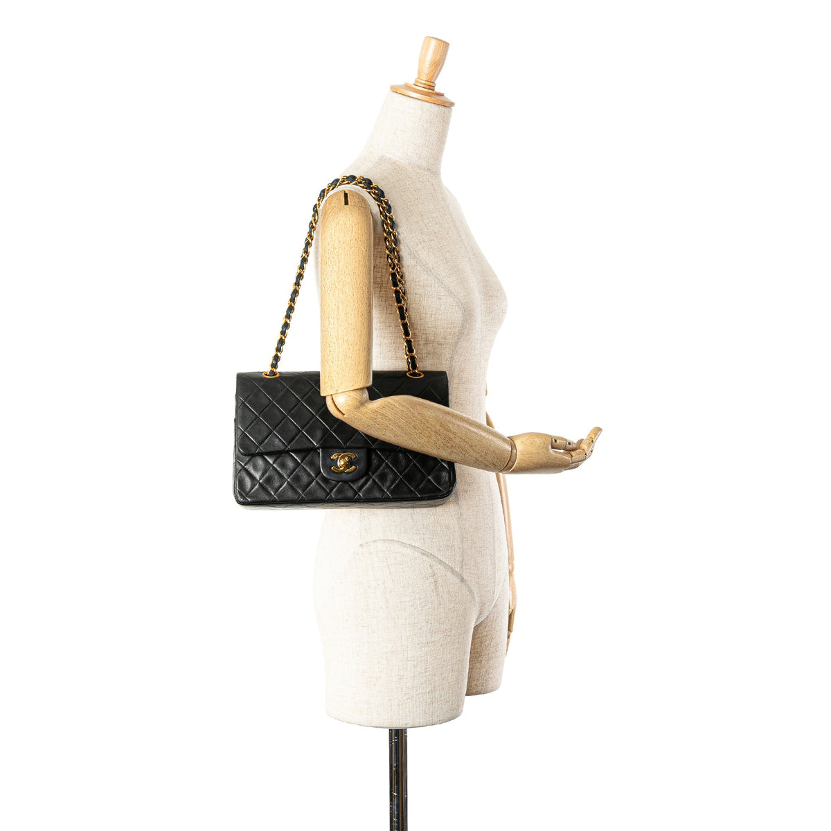 Chanel Medium Classic Lambskin Double Flap Black