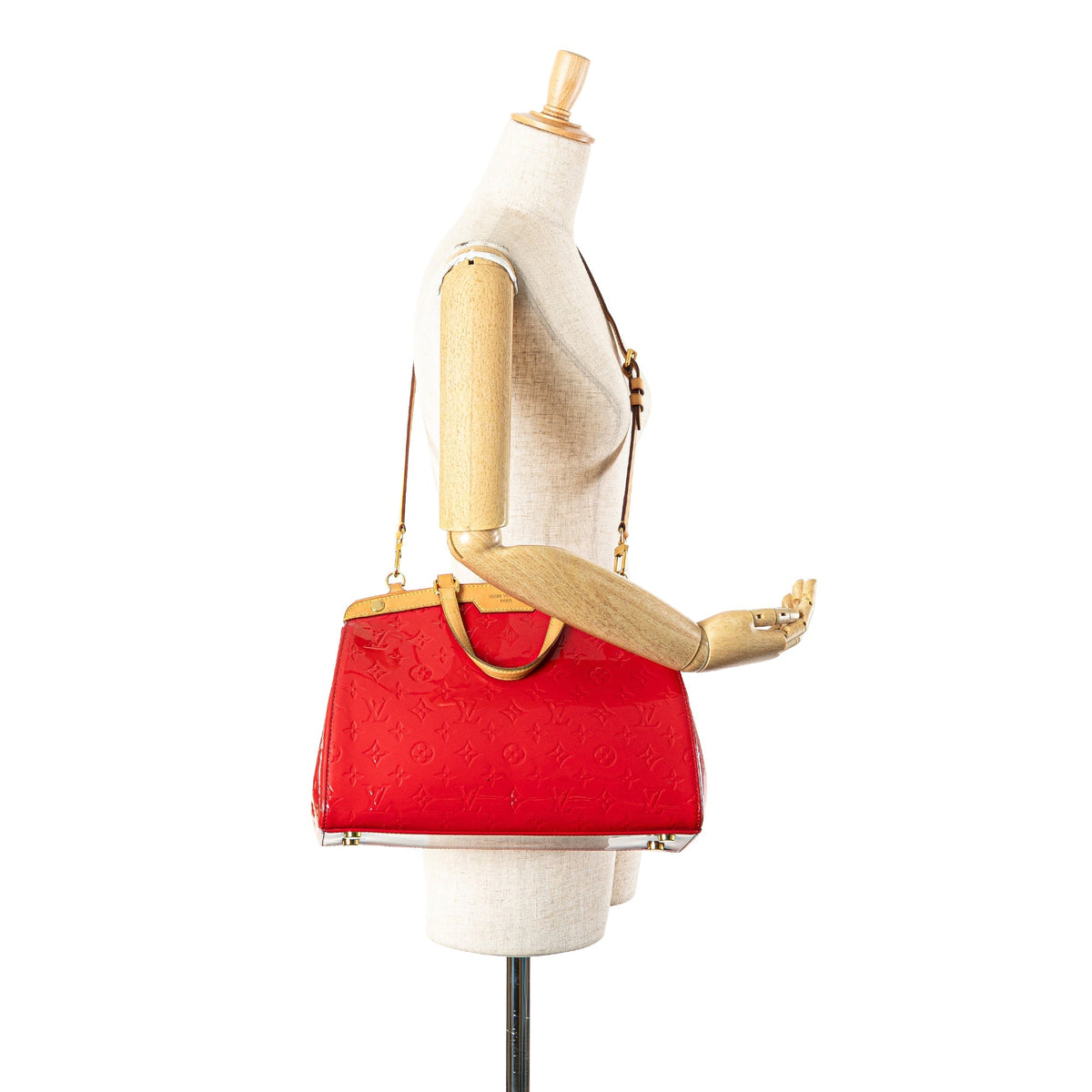 Louis Vuitton Monogram Vernis Brea MM Red