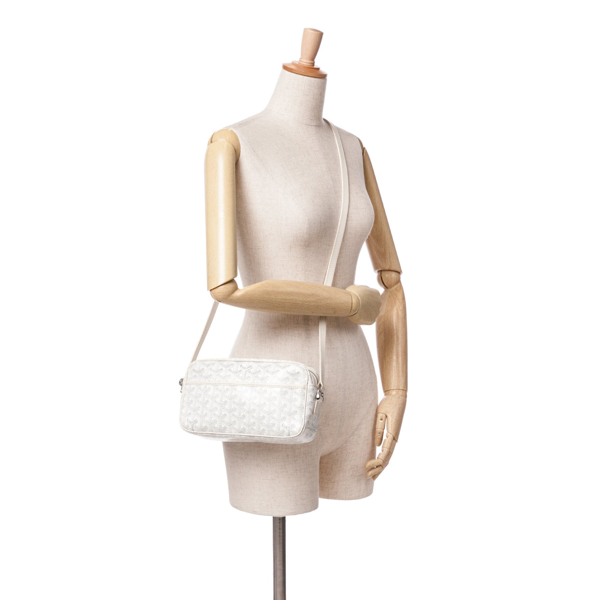 Goyard Goyardine Sac Cap Vert White