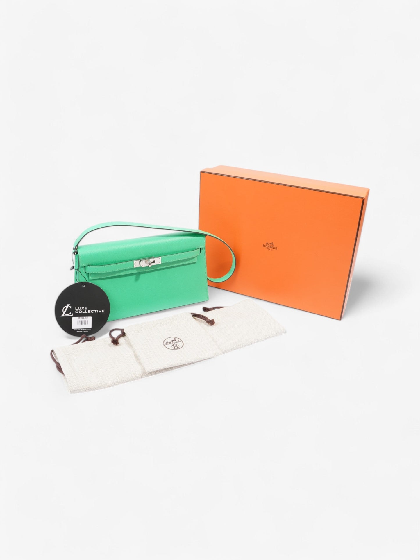 Hermes Kelly Elan Vert Comics Epsom Leather