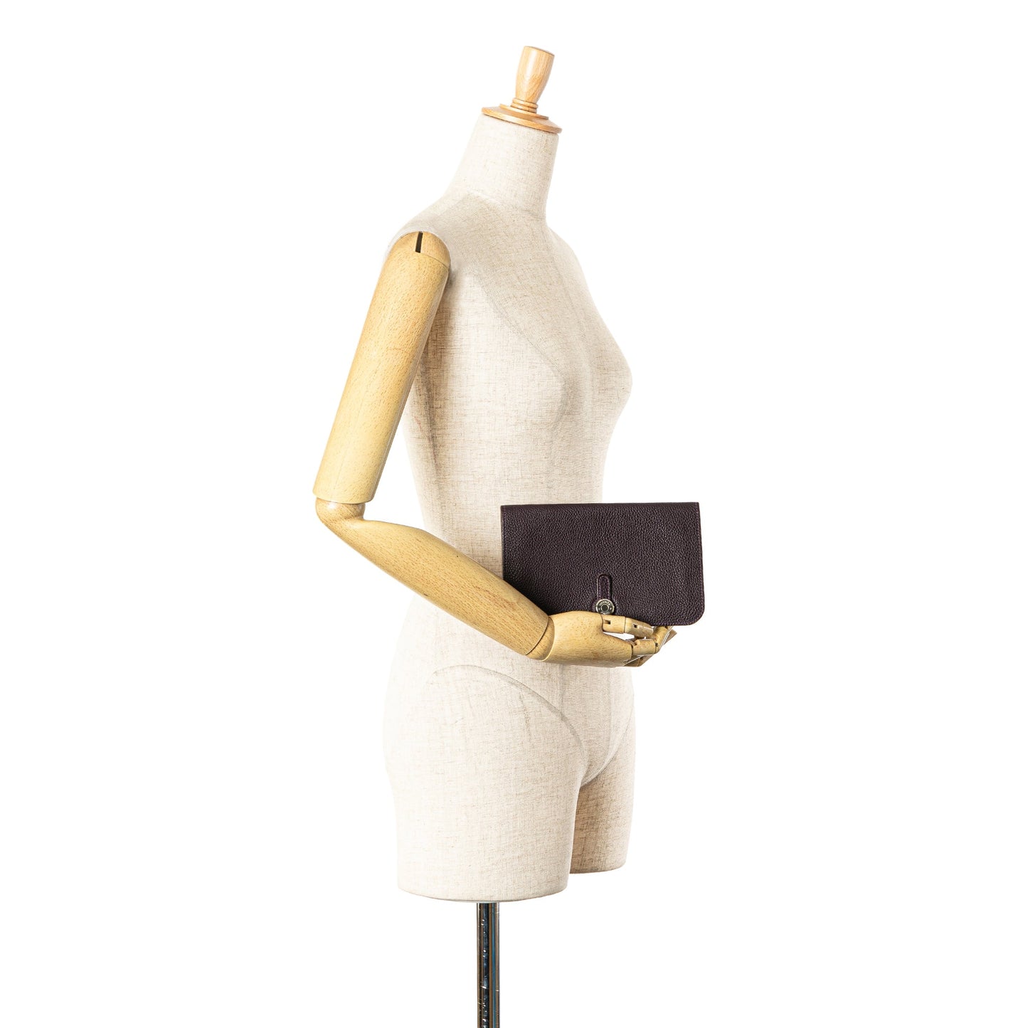 Hermès Togo Dogon Wallet GM Purple