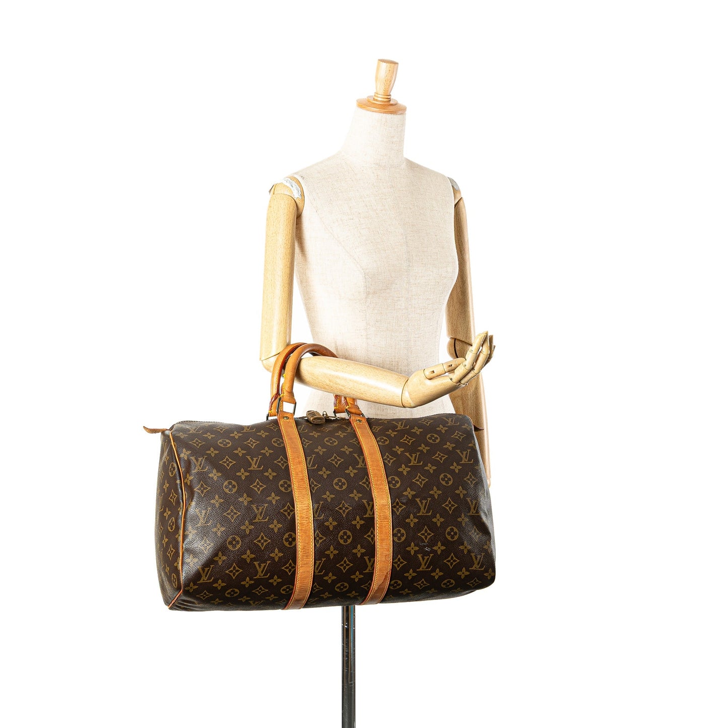 Louis Vuitton Monogram Keepall 45 Brown