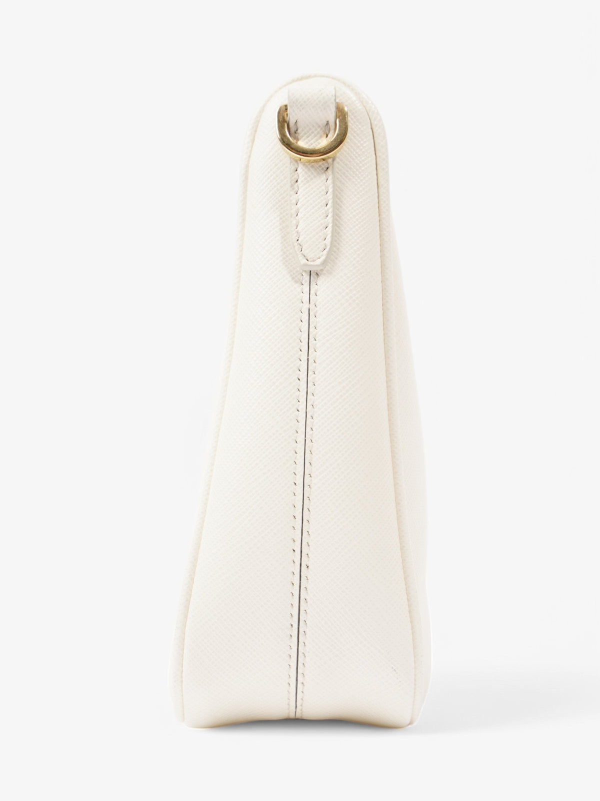 Prada Hobo Re-Edition 2005 White Saffiano Leather