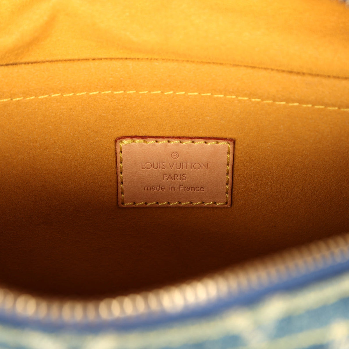 Louis Vuitton Neo Speedy Denim Blue Monogram Gold Hardware