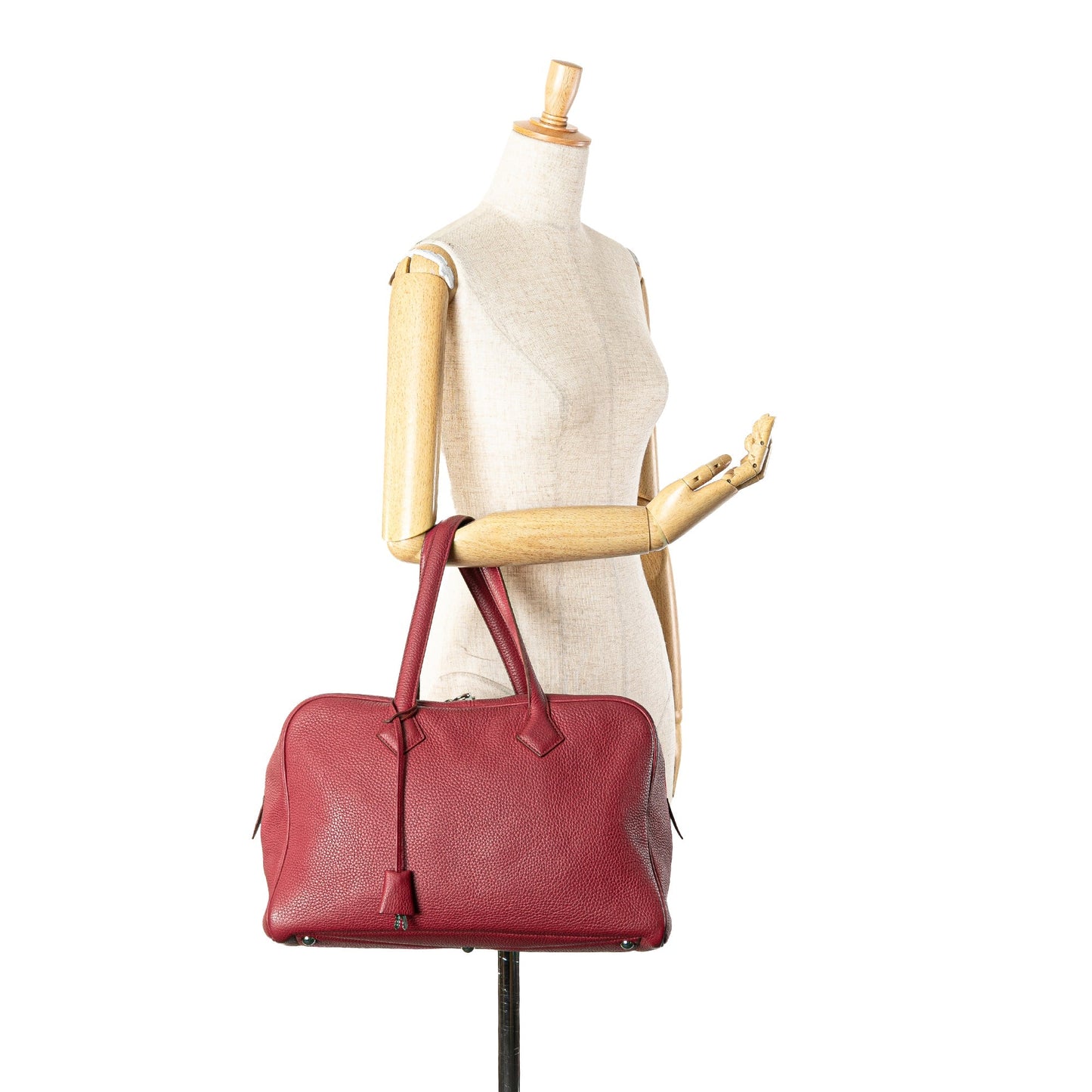 Hermès Clemence Victoria II 35 Red