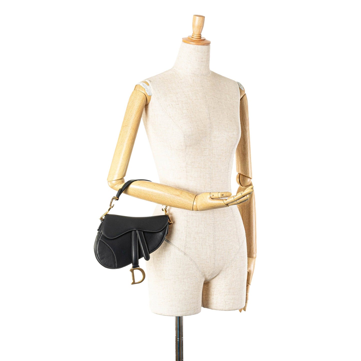Dior Mini Leather Saddle Black