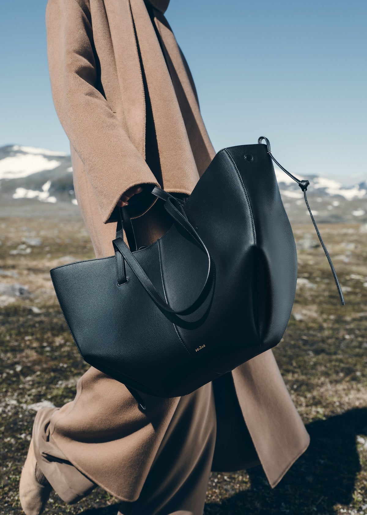 Polène Cyme Tote - Textured Black