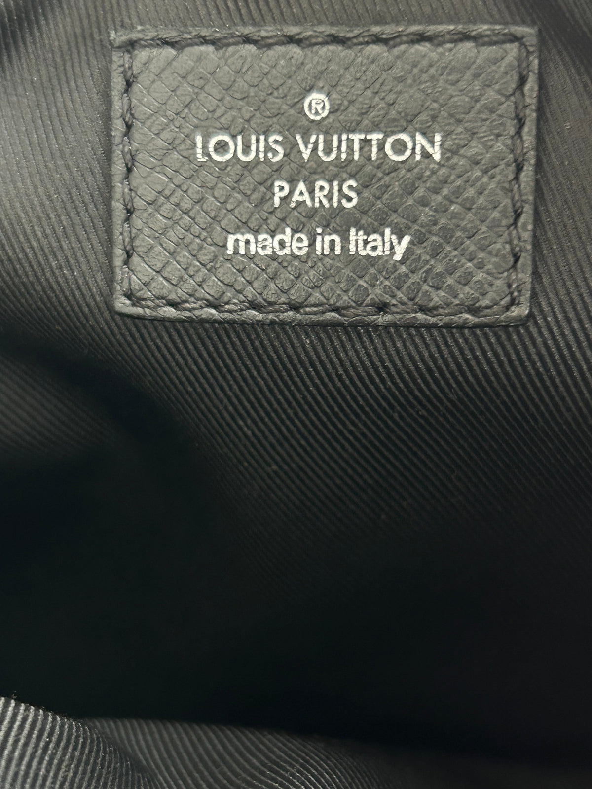 Louis Vuitton Black Taigarama Monogram Outdoor Bumbag