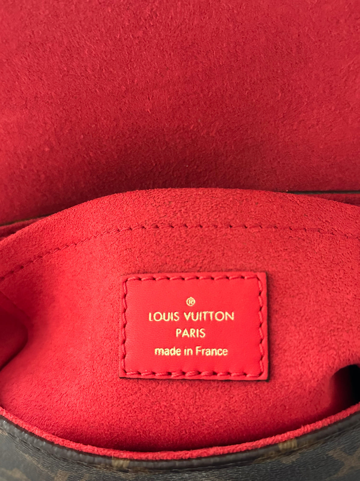 Louis Vuitton Brown & Red Monogram Locky BB