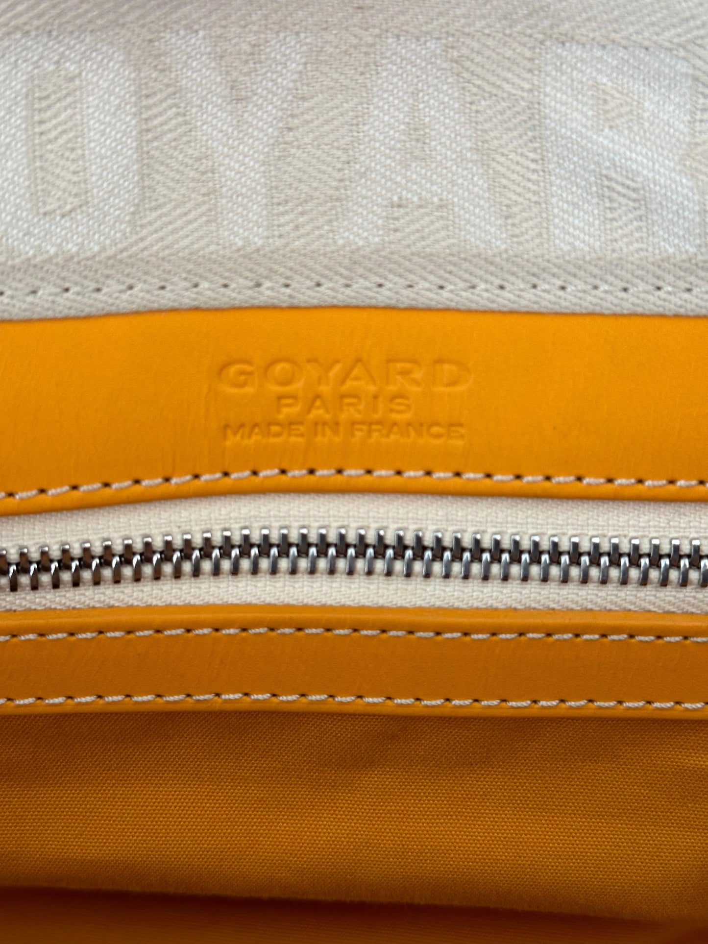 Goyard Yellow Croisiere 40 Duffel Bag