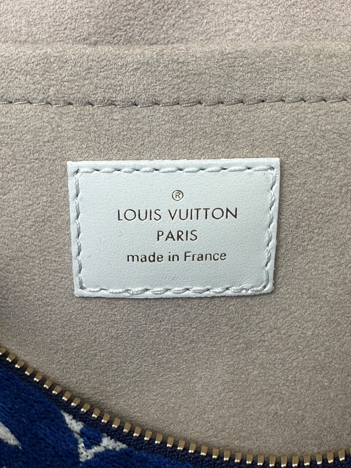 Louis Vuitton Blue & White Tennis Monogram Speedy 20