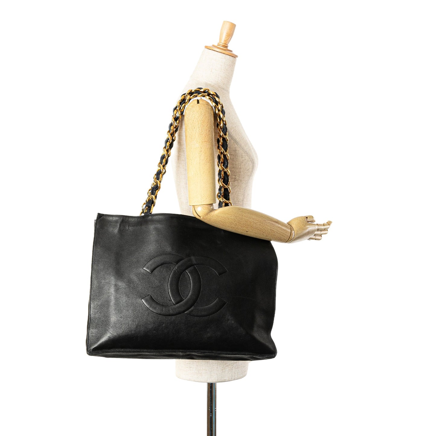 Chanel CC Lambskin XL Tote Black
