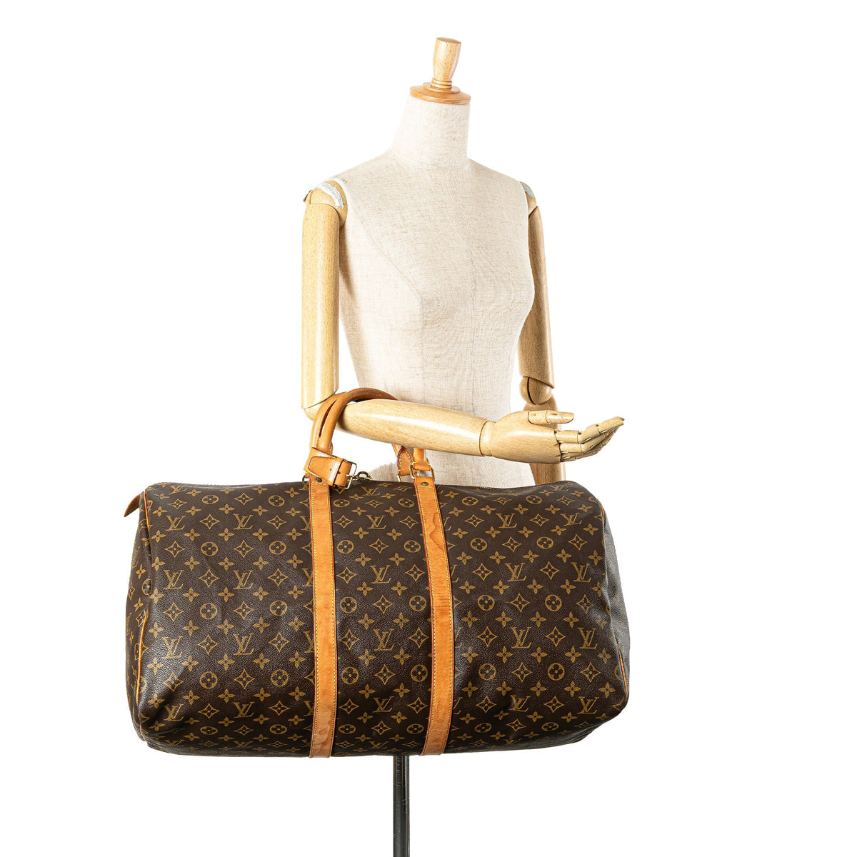 Louis Vuitton Monogram Keepall 55 Brown
