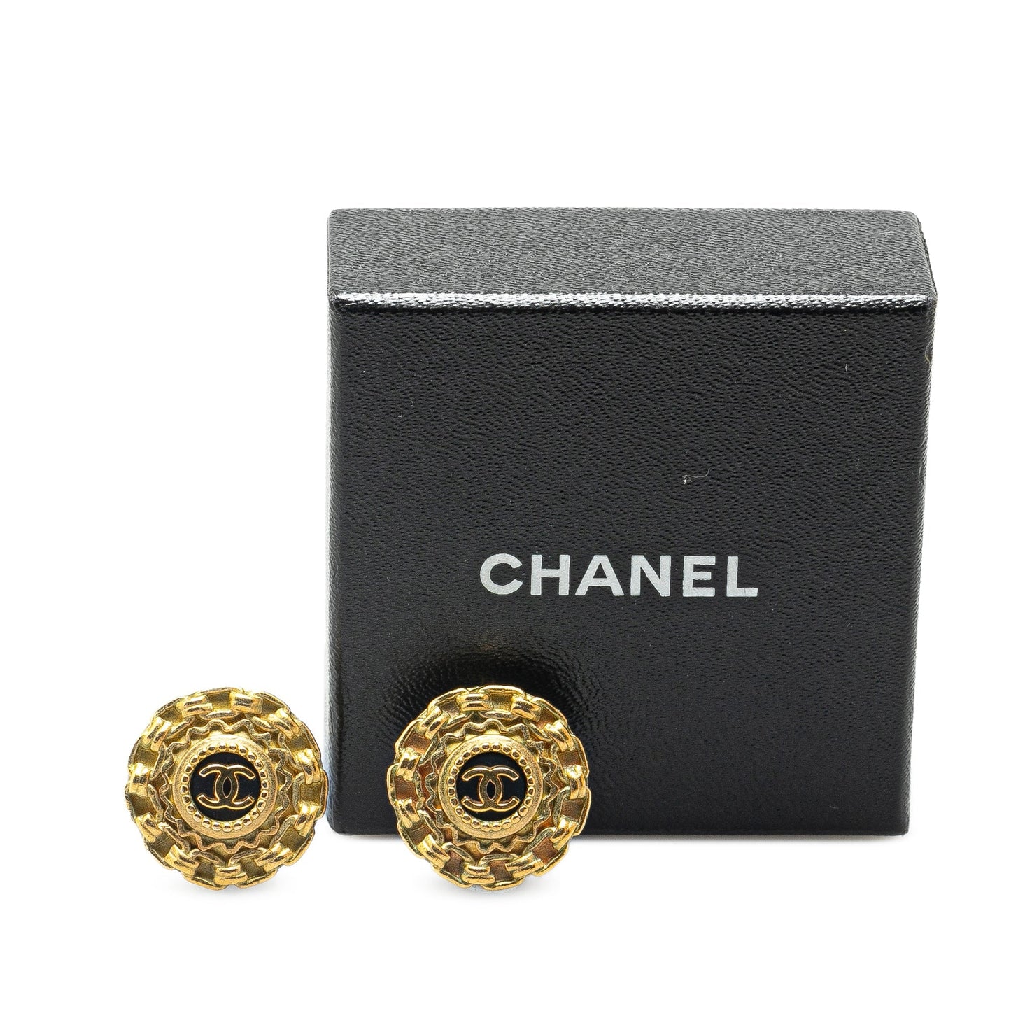 Chanel Gold Plated CC Clip On Earrings Gold