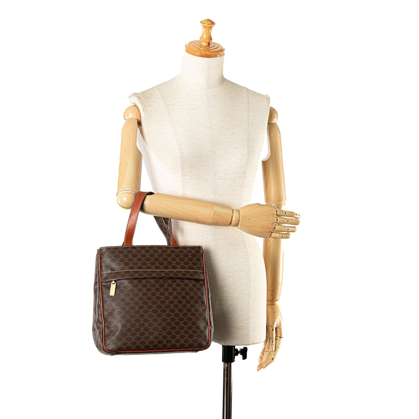 Celine Macadam Handbag Brown