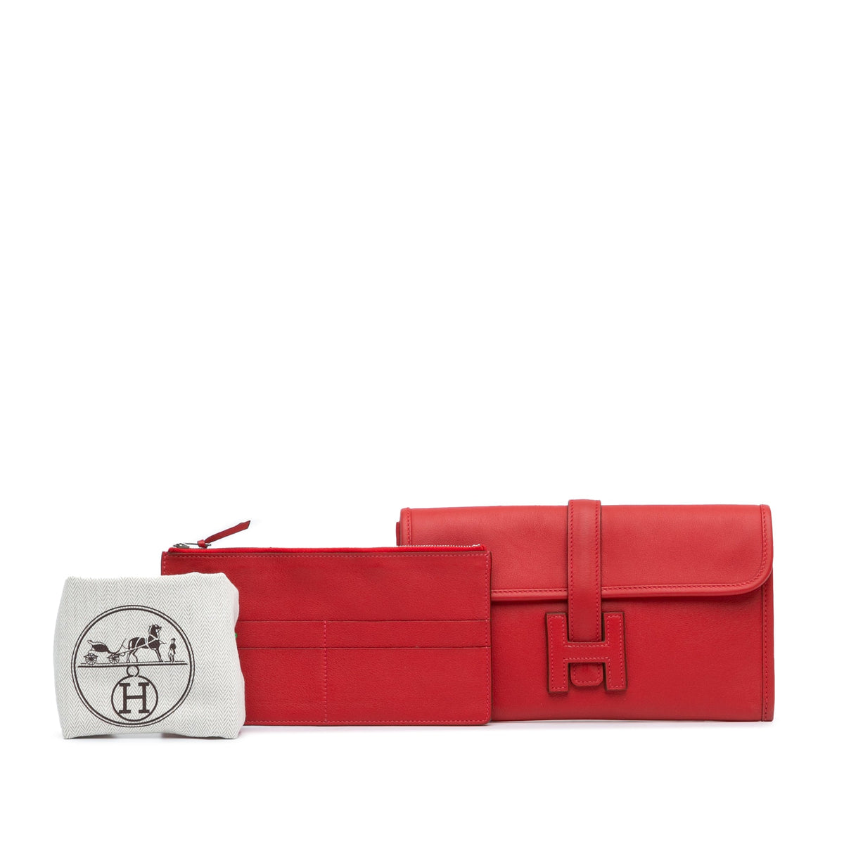 Hermès Swift Jige Duo Red