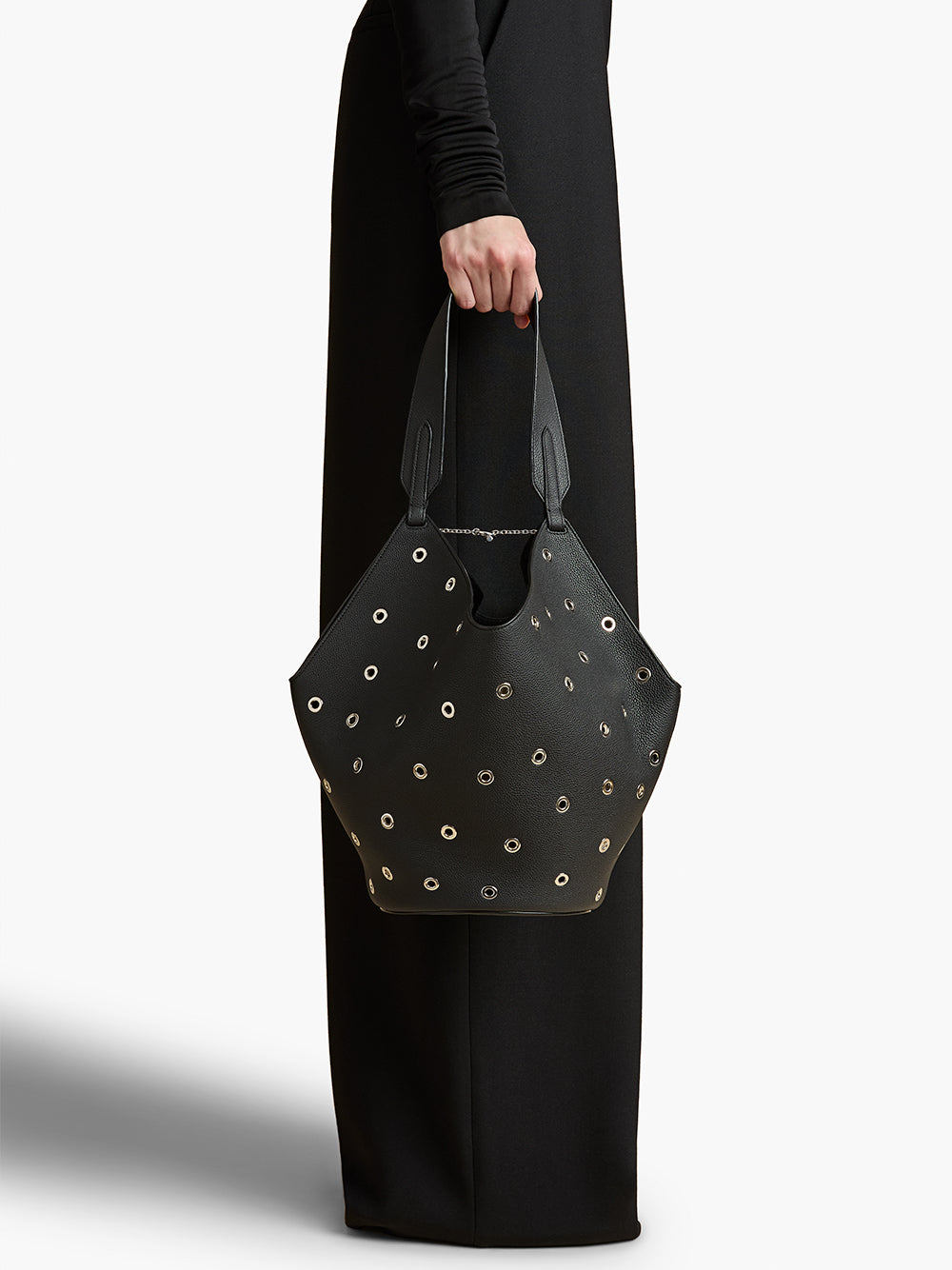 Studded Small Lotus Tote