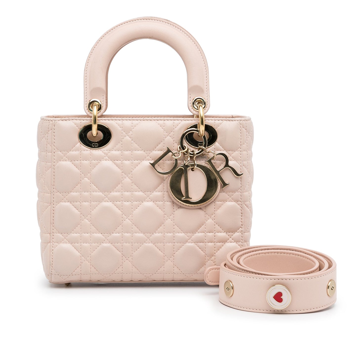 Dior Small Lambskin Cannage My ABCDior Lady Dior Pink
